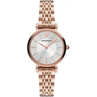Giorgio Armani Gianni T-bar Dames Horloge Rosékleurig AR11446
