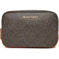 Valentino Toilettas Lady Re Soft Cosmetic Case Moro / Cuoio Donkerbruin