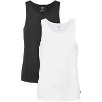 Levi's Shirt 'Pride Rib Tank - 2 Pack' zwart / wit