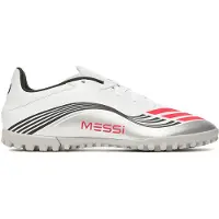Adidas Heren F50 Messi Club Prestig10 Pack TF Kunstgras Voetbalschoenen Cloud White/Lucid Red/Silver Metallic