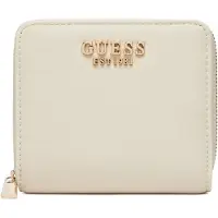GUESS portemonnee Talent SLG Small Zip Around Wallet Cream White crème
