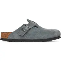 Birkenstock Klomp Unisex Boston Soft Footbed Suede Leather Basalt Gray Tonal Fb Narrow-Schoenmaat 39