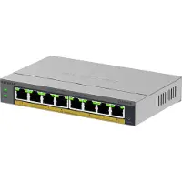 Netgear GS108EPP - Netwerk Switch - Unmanaged - 1 Gpbs - 8 poorten