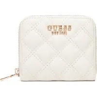 GUESS portemonnee Giully II SLG Zip Around Wallet Cream White crème