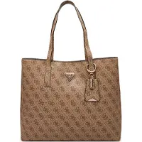 GUESS Handtas 'MERIDIAN II GIRLFRIEND TOTE' donkerbeige / lichtbruin