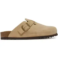 Scholl Klomp Women Fae Suede Sp Dark Beige-Schoenmaat 35