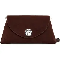 Coccinelle Leren schoudertas Nikla Suede Bim Handbag Brunette donkerbruin