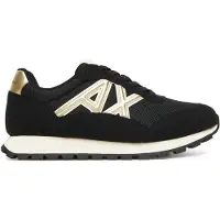 Giorgio Armani Sneakers laag goud / zwart / wit