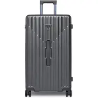 GUESS trolley Olbia Shell Trunk Gunmetal donkergrijs 73cm