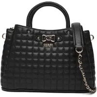 GUESS Handtas 'NADIRA GIRLFRIEND SATCHEL' zwart