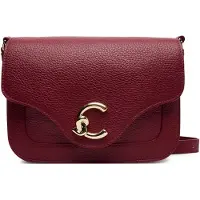 Coccinelle Leren schoudertas C-Me Crossbody Bag Ribes (rood)paars
