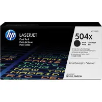 HP 504X Tonercartridges Colour LaserJet origineel - Hoge Capaciteit - 2 x 10.500 pagina's - Verpakking van 2 - Zwart