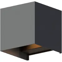 Calex Wandlamp Bari Antraciet 10 X 10 X 10 Cm