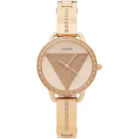 GUESS Analoog horloge 'Tri Bellini' goud / transparant