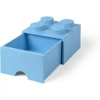 LEGO Opbergbox Brick 4 Lichtblauw