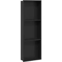 vidaXL Douche Niche Zwart 92 x 32 x 10 cm Roestvrij staal