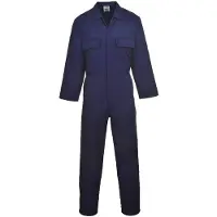 Portwest Euro-werkoverall van polyester-katoen, blauw, lang, maat 4XL