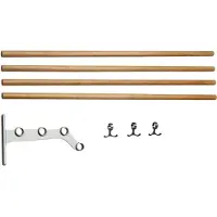 Essem Design Nostalgi 291 Hoedenplank eiken, aluminium frame