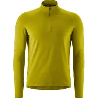 Gonso - Essential Jersey Longsleeve - Fietsshirt M, geel/olijfgroen