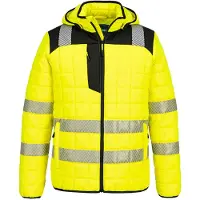 Portwest Pw3 Square Baffle Jack T165 Hi-vis Winddicht Waterafstotend Uv-bescherming | Maat: 3XL