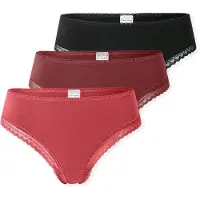 Schiesser String kersrood / vuurrood / zwart