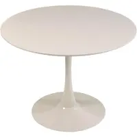 Oviala - Ronde eettafel voor 4 personen, 100 cm diameter, beige - Fancy
