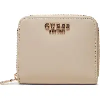 GUESS Portemonnee Laurel SLG Small Zip Around Wallet Bone Crème