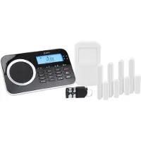 Olympia Protect 9761 Alarme Alarme de Maison GSM Set de 4 Porte/Fenêtre Contacts 1 Mouvement Selder Télécommande, Noir