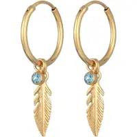 Elli Oorbellen blauw / goud