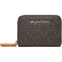Valentino Portemonnee Lady Re Zip Around Wallet Moro / Naturale Bruine
