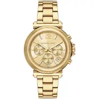 Michael Kors Dameshorloge - - MK7493 - Gouden Roestvrij Staal - Waterdicht 5 ATM - Quartz