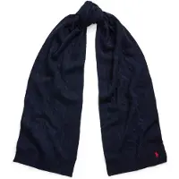 Ralph Lauren Dames Sjaal van kasjmier en marinewol (OSFA), Casual, Marineblauw 455956296009