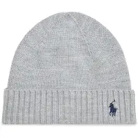 Ralph Lauren Mütze - Wolle - Grau Meliert - - 43 cm - Mützen