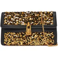 Coccinelle Leren Koppeling Schoudertas Magie 2Nite Paillettes Clutch Golden / Noir Veelkleurig