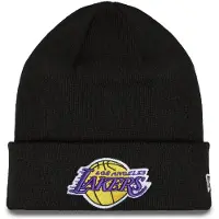 New Era Muts 'Essential Cuff Beanie Los Angeles Lakers Hat' zwart