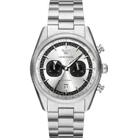 Emporio Armani Racer Heren Horloge Zilverkleurig AR11636