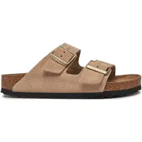 Birkenstock arizona suède sandcast platte sandalen unisex