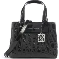 Armani Exchange Handtas 'LIZ' antraciet / zwart