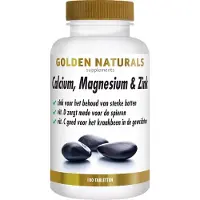 Golden naturals Calcium, Magnesium & Zink (180 vegetarische tabletten)