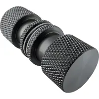 Brauer Handgreep enkelpunts model B Carving tbv glazen deuren PVD gunmetal geborsteld
