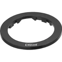 Evoline One afdekring, afdekplaat ø59 mm, hoogte 4 mm, zwart kunststof