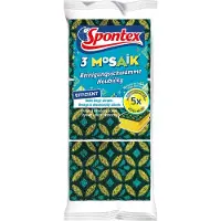 Spontex Mosaic Spons 1,2 x 4 x 2,5 cm Groen 3 Stuks