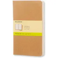 Moleskine Cahier Journals - Large - Blanco - Bruin - set van 3