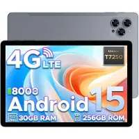 Doogee Tab G6-Android 15 Tablet-11 inth +90Hz - 4G LTE -6GB RAM+256 GB ROM (2TB TF) - Dubbele luidsprekers -8000 mAh- T7250 octa-core - 5G WiFi - BT5.0- Grijs