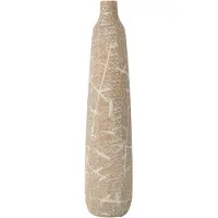 J-Line Vase dune narrow stoneware beige/white large
