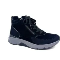 Gabor Rollingsoft Veterboots zwart Suede Maat 7