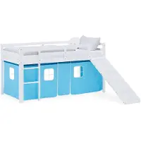 Hobby Hall Hoogslaper - 90x200 cm - Blauw - met glijbaan