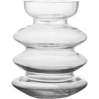 B-Living Vaas Glas Aline Ø15,7xH25,3cm Helder Transparant transparant Glas Vaas