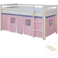 Homestyle4u Hoogslaper - 90x200 cm - Wit - met lattenbodem