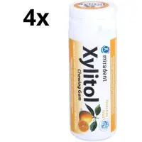Miradent Xylitol Kauwgom | Fruit | 4 x 30 stuks | Voordeelverpakking